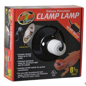 Zoo Med Delux Porcelain Clamp Lamp - Black Health Products