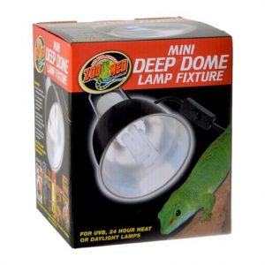 Zoo Med Mini Deep Dome Lamp Fixture - Black Health Products