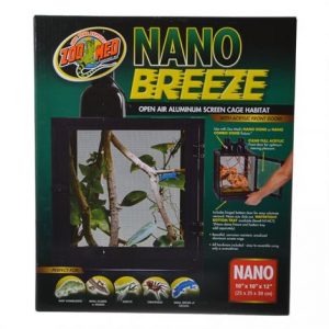 Zoo Med Nano Breeze Aluminum Screen Cage Habitat Health Products