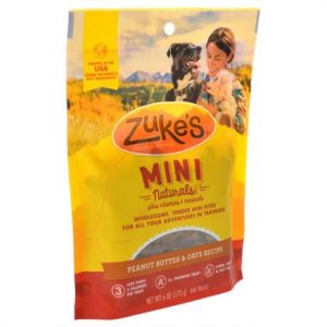 Zukes Mini Naturals Dog Treats - Peanut Butter & Oats Recipe Health Products