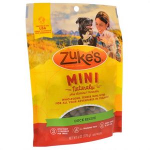 Zukes Mini Naturals Moist Dog Treats - Delicious Duck Recipe Health Products